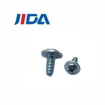 Máy khai thác đầu phẳng Allen Trục vít ST3x8 Kẽm trắng xanh